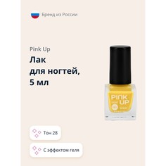Лак для ногтей PINK UP MINI GEL с эффектом геля тон 28, 5 мл