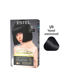 Краска для волос ESTEL Color Signature 1.0 черный классический 60+60+50 мл