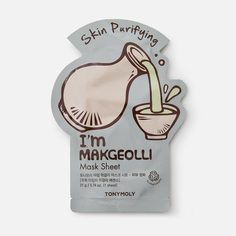 Маска для лица TONY MOLY Im Makgeolli тканевая, очищающая 21 г