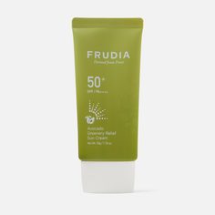 Солнцезащитный крем для лица FRUDIA Avocado SPF50+ восстанавливающий, с авокадо 50 г