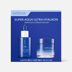 Набор для лица MISSHA Super Aqua Ultra Hyalron крем увлажняющий 70 мл + сыворотка 47 мл