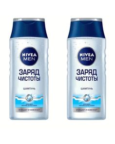 Шампунь-гель Nivea 2в1 Заряд чистоты 2шт по 250 мл