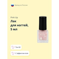 Лак для ногтей PINK UP MINI GEL с эффектом геля тон 02, 5 мл