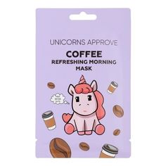 Маска тканевая для лица Unicorns Approve Утренняя освежающая с экстрактом кофе 28 мл