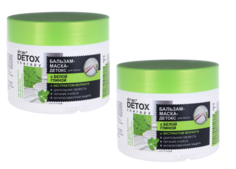 Бальзам-маска Витэкс Detox Therapy с белой глиной и экстрактом моринги 300 мл 2шт Viteks