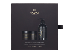 Набор Hadat Cosmetics Интенсивно восстанавливающий шампунь 250мл Маска жидкий шелк 300мл