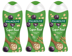Гель для душа Palmolive Super food ягоды асаи и овёс 250 мл 3 шт