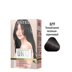 Краска для волос ESTEL Uniq Sense 3.17 темный шатен пепельно-коричневый 150 мл