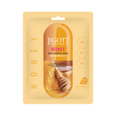 Маска JIGOTT для лица тканевая мед Honey real ampoule mask 27мл