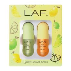 Косметический набор для губ LAF Miss Your Kiss Lip Oil 2 предмета