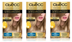 Крем-краска Syoss стойкая Oleo Intense 8-50 Натуральный пепельный блонд 115мл 3 шт