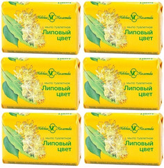 Мыло твердое Невская косметика Липовый цвет, 90 г х 6 шт