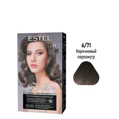 Краска для волос ESTEL Color Signature 6.71 коричневый перламутр 60+60+50 мл