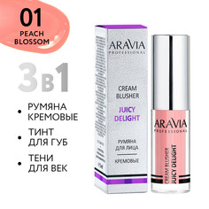 Румяна для лица Aravia Professional Juicy Delight Cream Blusher