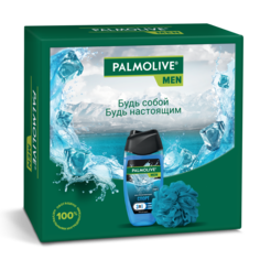 Подарочный набор Palmolive Men Спорт гель для душа 250 мл и мочалка