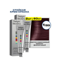 Крем-краска CONSTANT DELIGHT для окрашивания волос Delight Trionfo 5.89 60 мл 2 шт