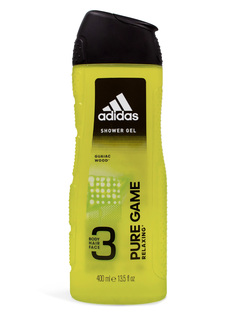 Гель для душа Adidas 3 в 1 для мужчин Pure Game 400мл