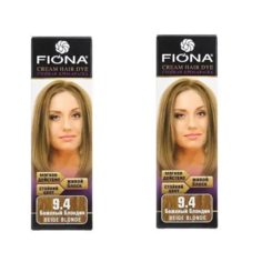Крем-краска для волос Fiona тон 9.4 Бежевый блондин 2 уп