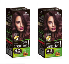 Краска для волос Fiona Creative color тон 4.3 Тёмная вишня 2 уп