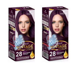 Краска для волос Fiona Vintage Color тон 28 Баклажан 2шт