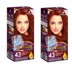 Краска для волос Fiona Vintage Color тон 43 Гранатово-красный 2шт