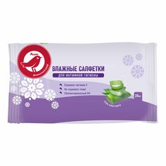 Салфетки влажные АШАН Красная птица для интимной гигиены, 20 шт