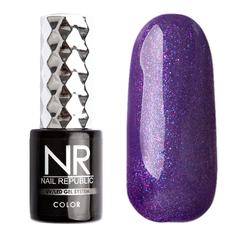 Гель-лак Nail Republic №395 (Авантюрин лиловый), 10 мл