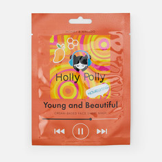 Маска для лица Holly Polly Young and Beautiful питательная, мед и манго, тканевая 22 г