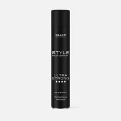 Лак Ollin Professional Style ультрасильной фиксации hair spray 500 мл