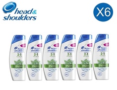 Шампунь Head & Shoulders 2в1 Ментол против перхоти 6шт по 400мл