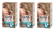 Краска для волос Gliss Kur 8-16 Натуральный пепельно-русый 110 мл 3 шт