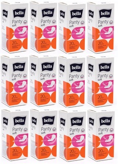 Прокладки ежедневные BELLA женские Panty Soft, 20 шт х 12 упаковок