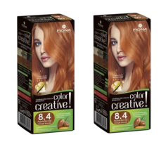 Краска для волос Fiona Creative color тон 8.4 Рыжая бестия 2 уп
