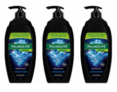 Гель для душа Palmolive 3 в 1 для тела волос лица Men Северный Океан 750 мл 3 шт