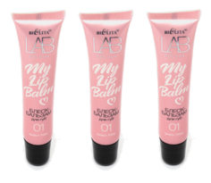 Блеск-бальзам для губ Белита Lab colour My Lipbalm тон 01 Shiny Pink 15 мл 3 шт