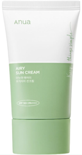 Минеральный солнцезащитный крем с экстрактом хауттюйнии ANUA Airy Sun Cream SPF50+ PA++++