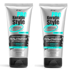Гель-стайлинг Витэкс для укладки волос Keratin Pro Style экстрасильная 150 мл 2 шт Viteks