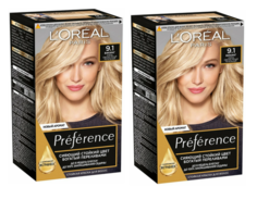Краска для волос LOreal Paris Preference 9.1 Викинг очень светло-русый пепел 2 шт
