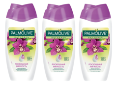 Гель для душа Palmolive Naturals Роскошная Мягкость Чёрная Орхидея 250 мл 3 шт