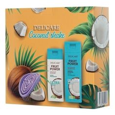 Косметический набор подарочный DeliСare СoСonut Shake для женщин 3 предмета Delicare