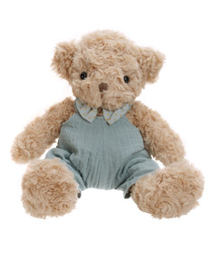 Мягкая игрушка Мишка в голубом комбинезоне, 28 см