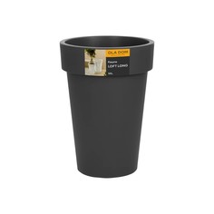 Кашпо Ola Dom Loft long серый d41.5 см
