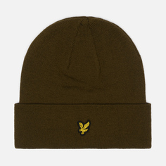 Шапка Lyle & Scott Classic Fine Knit, цвет оливковый