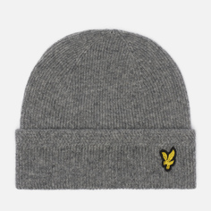 Шапка Lyle & Scott Racked Rib, цвет серый