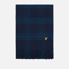 Шарф Lyle & Scott Check Lambswool, цвет синий