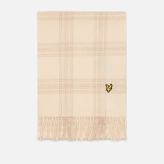 Шарф Lyle & Scott Check Lambswool, цвет бежевый