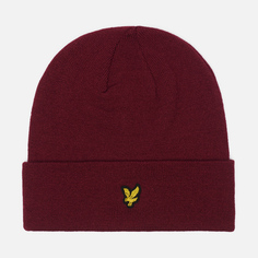 Шапка Lyle & Scott Classic Fine Knit, цвет бордовый