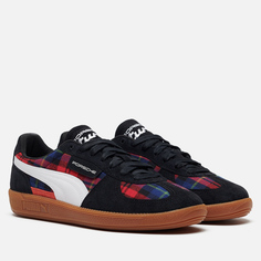 Мужские кроссовки Puma x Porsche Legacy Palermo Tartan, цвет чёрный, размер 42.5 EU
