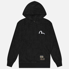 Мужская толстовка Evisu Heritage Monogram Jacquard Boucle Hoodie, цвет чёрный, размер L
