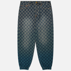 Мужские джинсы Evisu Heritage Kamon Jacquard Denim, цвет синий, размер 32